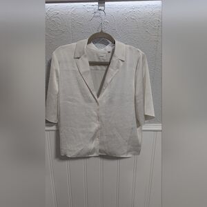 Wilfred Cream Button-Up Shirt